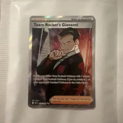 Pokemon TCG Team Rocket's Giovanni Destined Rivals Ultra Rare Card 225/182 - Image 1