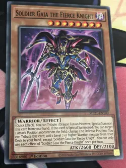 Soldier Gaia The Fierce Knight MP21-EN100 1st Edition YuGiOh TCG Card - Image 1