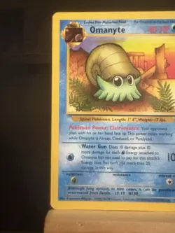 OMANYTE - 52/62 Fossil Set WotC - LP/MP - Regular Common - Pokemon TCG Card - Image 2