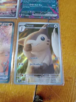 Pokemon Card Lot 5 Binder VMAX VSTAR Full Art Mesprit Furret Great Tusk - Image 2
