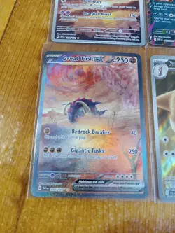 Pokemon Card Lot 5 Binder VMAX VSTAR Full Art Mesprit Furret Great Tusk - Image 3
