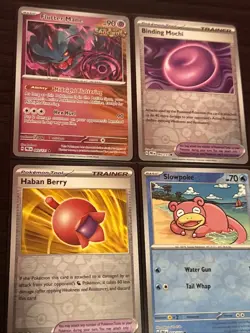 52 Reverse Holo Pokemon Card Lot In Cardboard Paldean Adventure Deck Holder - Image 4