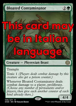 MTG BLOATED CONTAMINATOR EXC - CONTAMINATORE RIGONFIO 159 - ONE - MAGIC - Image 1