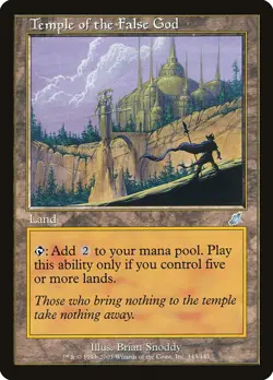 MTG Magic the Gathering 1x MP Temple of the False God - Scourge x1 - Image 1