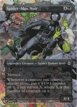 Spider-Man Noir (Borderless) - FOIL - U Marvel's Spider-Man 204 - MTG - Image 1