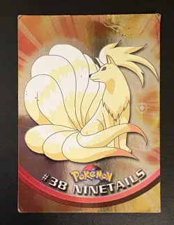 Ninetales 38 1999 Pokemon TV Animation Series 1 Blue Logo Foil Holo Dmg - Image 1