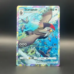 Fan Art Pokemon TCG Pocket Staraptor Holo IR | Space-Time Smackdown - Image 1