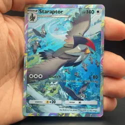 Fan Art Pokemon TCG Pocket Staraptor Holo IR | Space-Time Smackdown - Image 4
