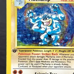 Machamp 1st Ed Holo Rare 8/102 Base Set Pokemon TCG WOTC 1999 Vintage NM-LP - Image 2