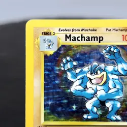 Machamp 1st Ed Holo Rare 8/102 Base Set Pokemon TCG WOTC 1999 Vintage NM-LP - Image 3