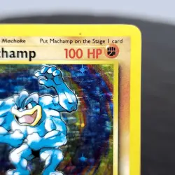 Machamp 1st Ed Holo Rare 8/102 Base Set Pokemon TCG WOTC 1999 Vintage NM-LP - Image 4