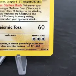 Machamp 1st Ed Holo Rare 8/102 Base Set Pokemon TCG WOTC 1999 Vintage NM-LP - Image 5