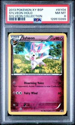 2013 POKEMON XY BLACK STAR PROMO SYLVEON #XY04 HOLO FOIL PSA 8 NM #129513399 - Image 1