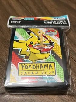 2023 Pokemon World Championships Pikachu Sleeves Japan Worlds Yokohama - Image 1