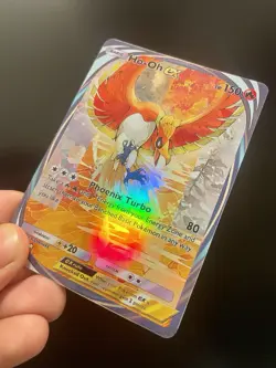 Fan Art Pokemon TCG Pocket Updated Ho-oh EX Holo Immersive Rare | Wisdom of Sea - Image 3
