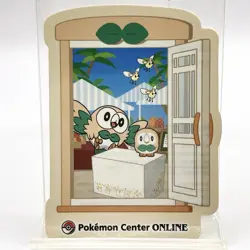 Pokemon Center Online Sticker Rowlet Nintendo Japanese JAPAN Rare F/S - Image 1