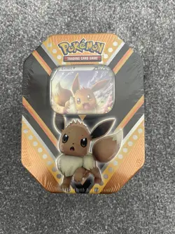 Pokemon TCG SWSH V Powers Tin 2020 English New & Sealed ~ Eevee V - Image 1