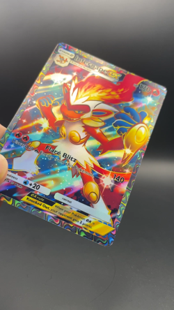 Fan Art Pokemon TCG Pocket Infernape EX Holo Full Art | Space-Time Smackdown - Image 2