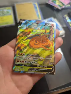 Pokemon Charizard v SWSH260 Holo Promo Sword & Shield Near Mint Condition - Image 1