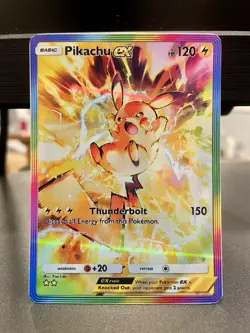 Fan Art Pokemon TCG Pocket Pikachu EX Holo SIR | Shining Revelry - Image 1