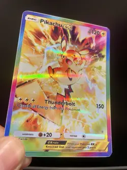 Fan Art Pokemon TCG Pocket Pikachu EX Holo SIR | Shining Revelry - Image 3