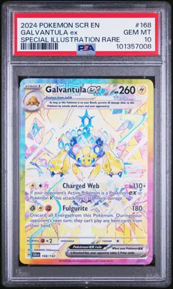 2024 POKEMON SCR EN-STELLAR CROWN SPECIAL ILLUSTRATION RARE GALVANTULA EX PSA 10 - Image 1