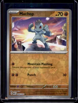 Machop SV: Scarlet & Violet 151 Pokemon 066/165 Reverse Holo NM+ - Image 1