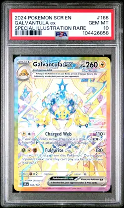2024 POKEMON SCR EN-STELLAR CROWN SPECIAL ILLUSTRATION RARE GALVANTULA EX PSA 10 - Image 1