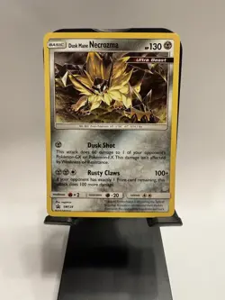 Pokemon Sun & Moon Black Star Promo Dusk Mane Necrozma SM124 Holo LP - Image 1