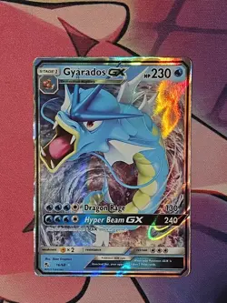 Pokemon TCG Gyarados GX 16/68 Sun & Moon Hidden Fates Full Art Ultra Rare Holo - Image 1
