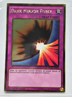 Yu-Gi-Oh Dark Mirror Force PGL3-EN092 Gold Rare 1st Edition NM - Image 1