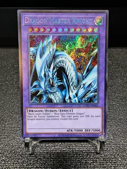 Dragon Master Knight LCKC-EN065 Unlimited Secret Rare NM + FREE SHIPPING! - Image 1