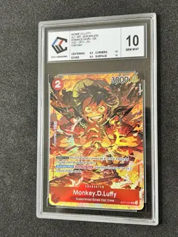Monkey D Luffy OP01-024 SR ROMANCE DAWN ONE PIECE Card Game CCC Grading 10 - Image 4