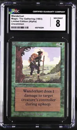 WANDERLUST Alpha CGC 8 Vintage MTG [Nostalgium] - Image 1