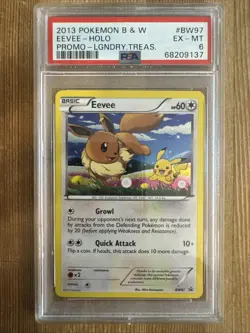 Eevee BW97 Black And White Promo Card Pokemon PSA 6 - Image 1