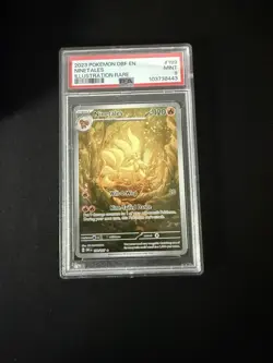 Pokemon TCG Ninetales Obsidian Flames Holo Card 199/197 Illustration Rare, PSA 9 - Image 1