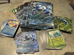 x56 Sets - Pokemon 151 Blooming Waters - 5 Promo Cards w/ Jumbo Blastoise - Image 1