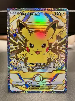 Fan Art Pokemon TCG Pocket Pikachu EX Holo Full Art | Deluxe Pack EX - Image 1