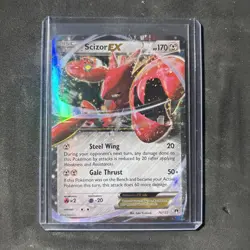 Pokemon TCG Scizor EX 76/122 Ultra Rare Holo 2016 XY Breakpoint - Image 1