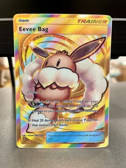 Fan Art Pokemon TCG Pocket Eevee Bag Holo Crown Rare | Eevee Grove - Image 1