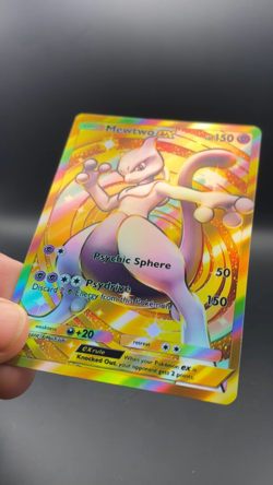 Fan Art Pokemon TCG Pocket Mewtwo EX Holo Crown Rare | Genetic Apex - Image 2