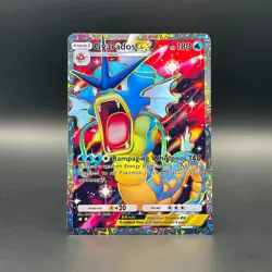 Fan Art Pokemon TCG Pocket Gyarados EX Holo Full Art | Mythical Island - Image 1