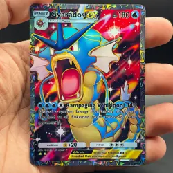Fan Art Pokemon TCG Pocket Gyarados EX Holo Full Art | Mythical Island - Image 4