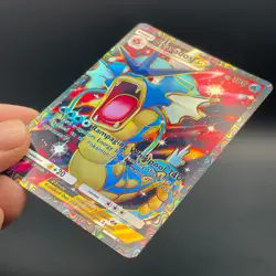 Fan Art Pokemon TCG Pocket Gyarados EX Holo Full Art | Mythical Island - Image 5