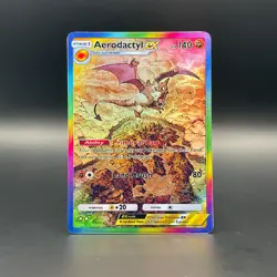 Fan Art Pokemon TCG Pocket Aerodactyl EX Holo SIR | Mythical Island - Image 1