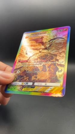 Fan Art Pokemon TCG Pocket Aerodactyl EX Holo SIR | Mythical Island - Image 2