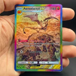 Fan Art Pokemon TCG Pocket Aerodactyl EX Holo SIR | Mythical Island - Image 4