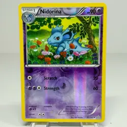 2015 XY - Primal Clash Nidorina Reverse Holo Pokemon Card 67/160 - Image 1