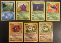 1st Edition Pokemon Card Lot Of 7 -Jungle and Fossil - Image 1