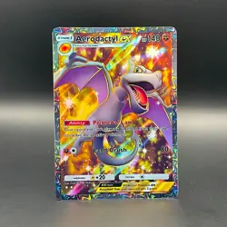 Fan Art Pokemon TCG Pocket Aerodactyl EX Holo Full Art | Mythical Island - Image 1